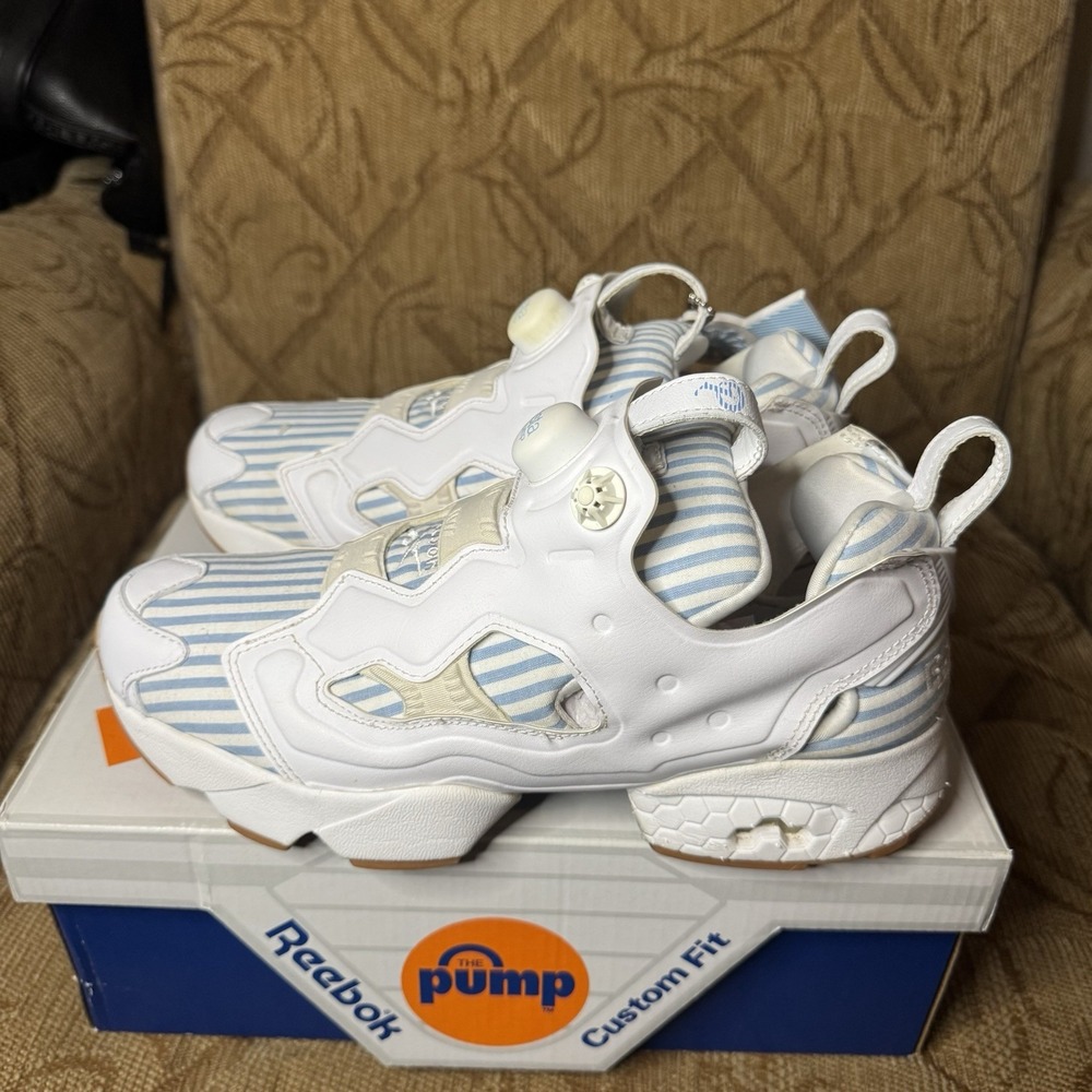 Rare 2016 Sneaker Politics‎ x Reebok Instapump Fury Seersucker Size 8